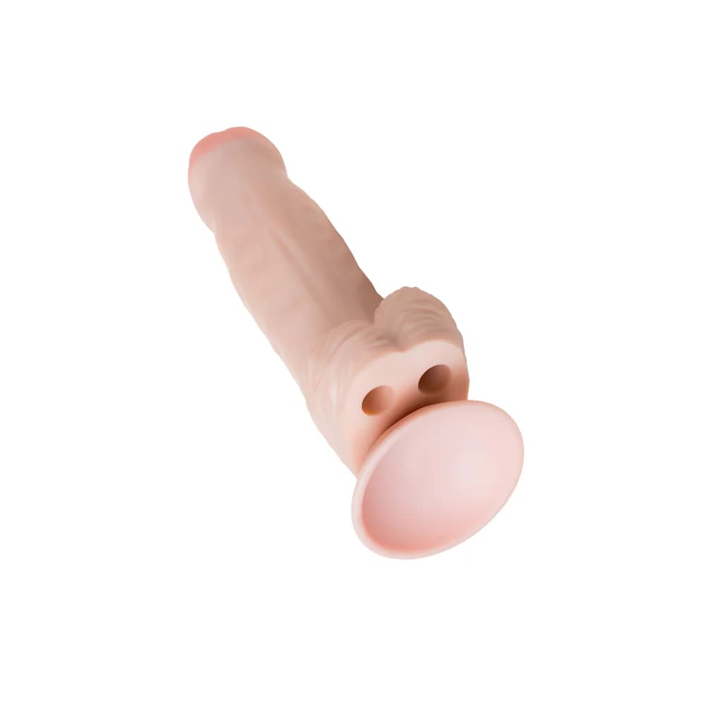 LoveToy Realistik Dev Dildo, TPE, Ten Rengi, 26 cm thumbnail 5