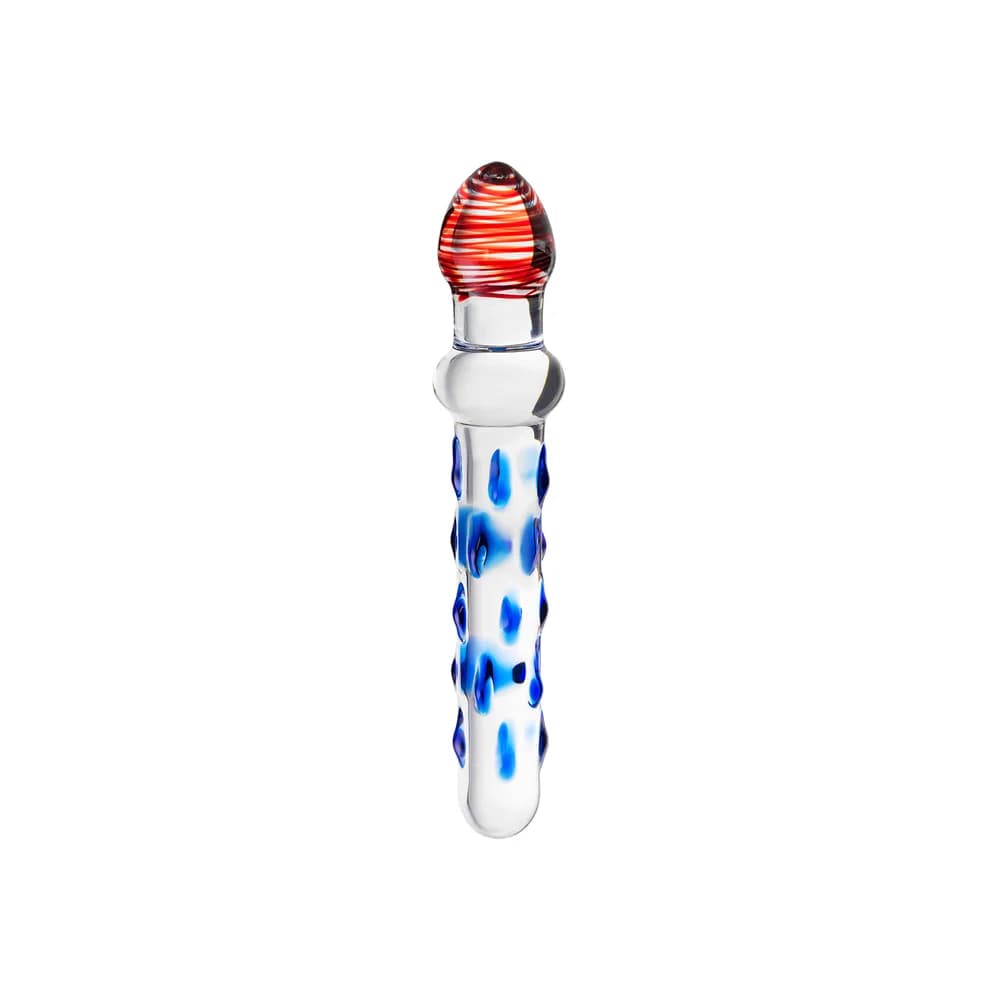 Sexus Glass Çift Taraflı Cam Dildo Şeffaf 20 cm thumbnail 2