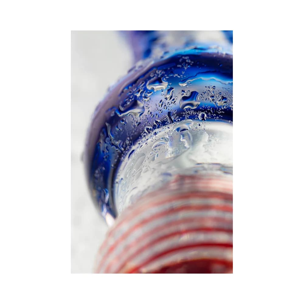Sexus Glass Çift Taraflı Cam Dildo Şeffaf 20 cm thumbnail 7
