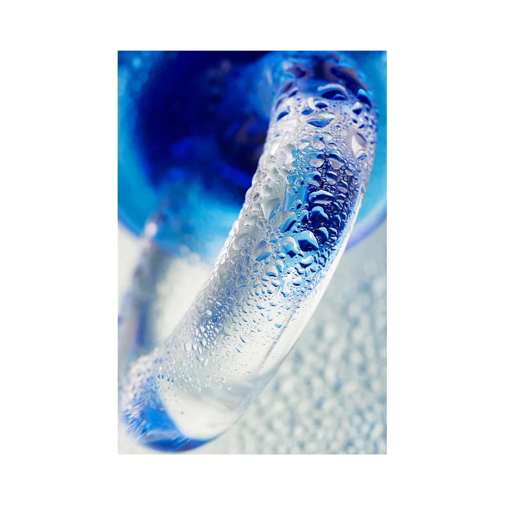 Sexus Glass 16 cm Mavi Cam Anal Plug - Ergonomik ve Hipoalerjenik Tasarım thumbnail 7