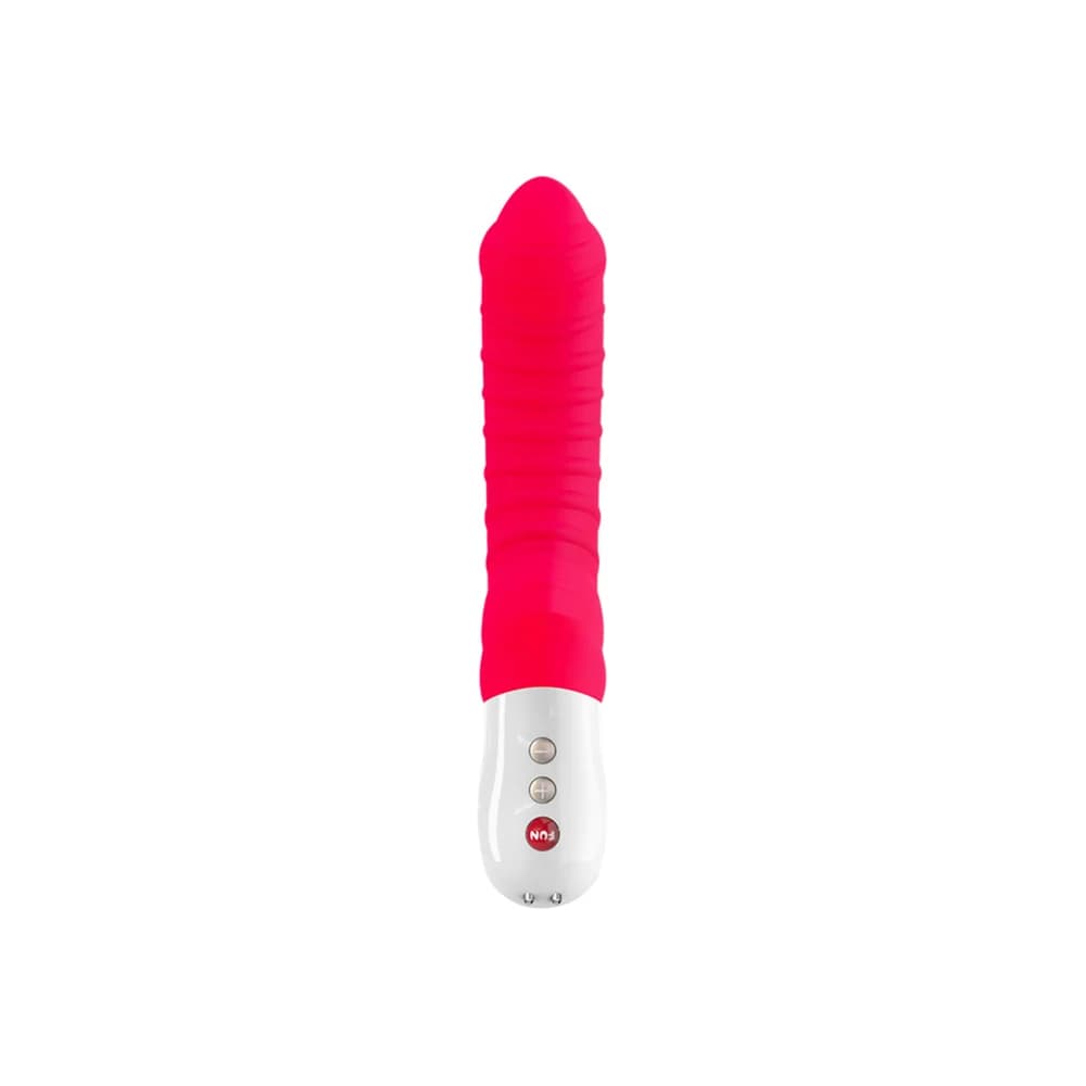 Fun Factory Tiger Ergonomik Silikon Vibratör - Kırmızı 23 cm thumbnail 2