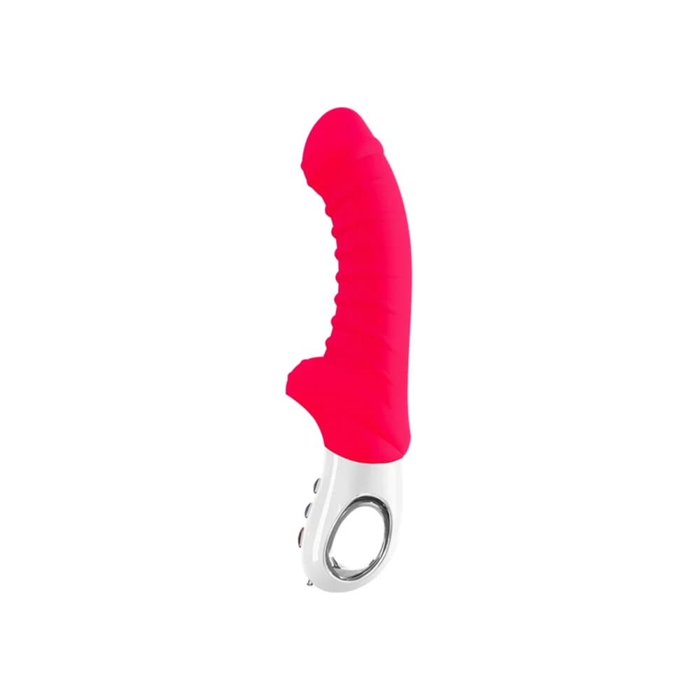 Fun Factory Tiger Ergonomik Silikon Vibratör - Kırmızı 23 cm thumbnail 4