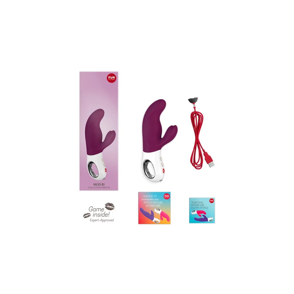 Fun Factory Miss Bi Silikon Kırmızı 17 cm Klitoral Uyarıcılı Vibratör thumbnail 4