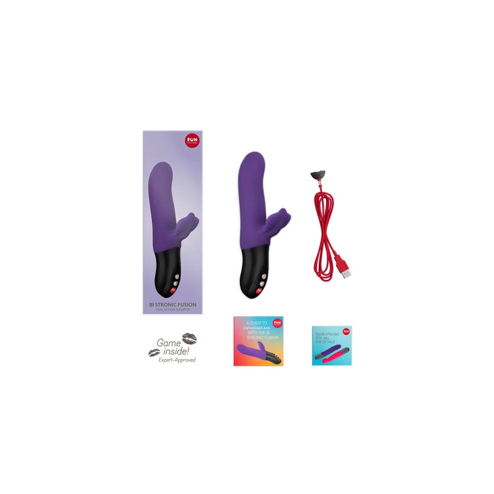 Fun Factory Bi Stronic Fusion Mor Silikon Vibratör 22 cm thumbnail 5