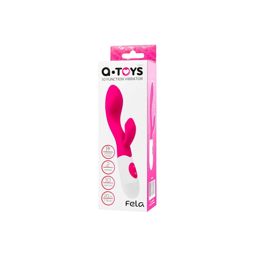 A-Toys by TOYFA Fela 20.5 cm Silikon Klitoral Vibratör - Pembe thumbnail 3