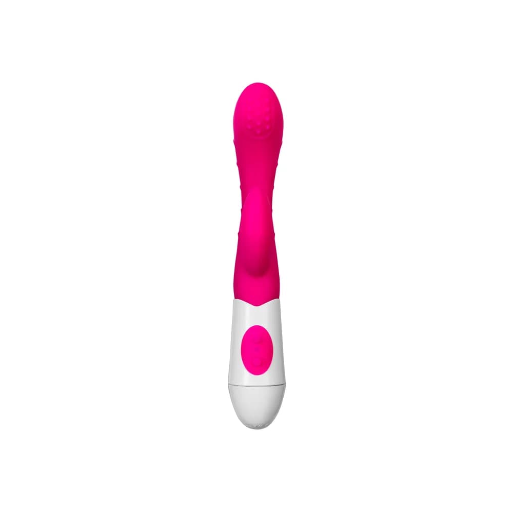 A-Toys by TOYFA Nessy Çift Motorlu Silikon Klitoral Uyarıcı ve G-Noktası Vibratör Pembe 20 cm thumbnail 2