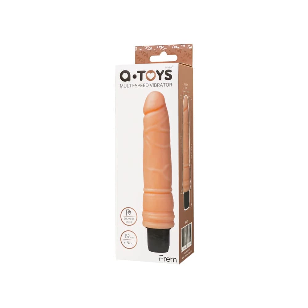 A-Toys by TOYFA Frem Gerçekçi TPE Vibratör 19 cm Ten Rengi thumbnail 7