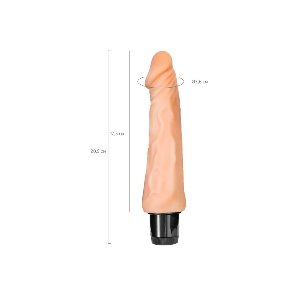 A-Toys by TOYFA Tond Realistik Vibratör Ten 20.5 cm thumbnail 6