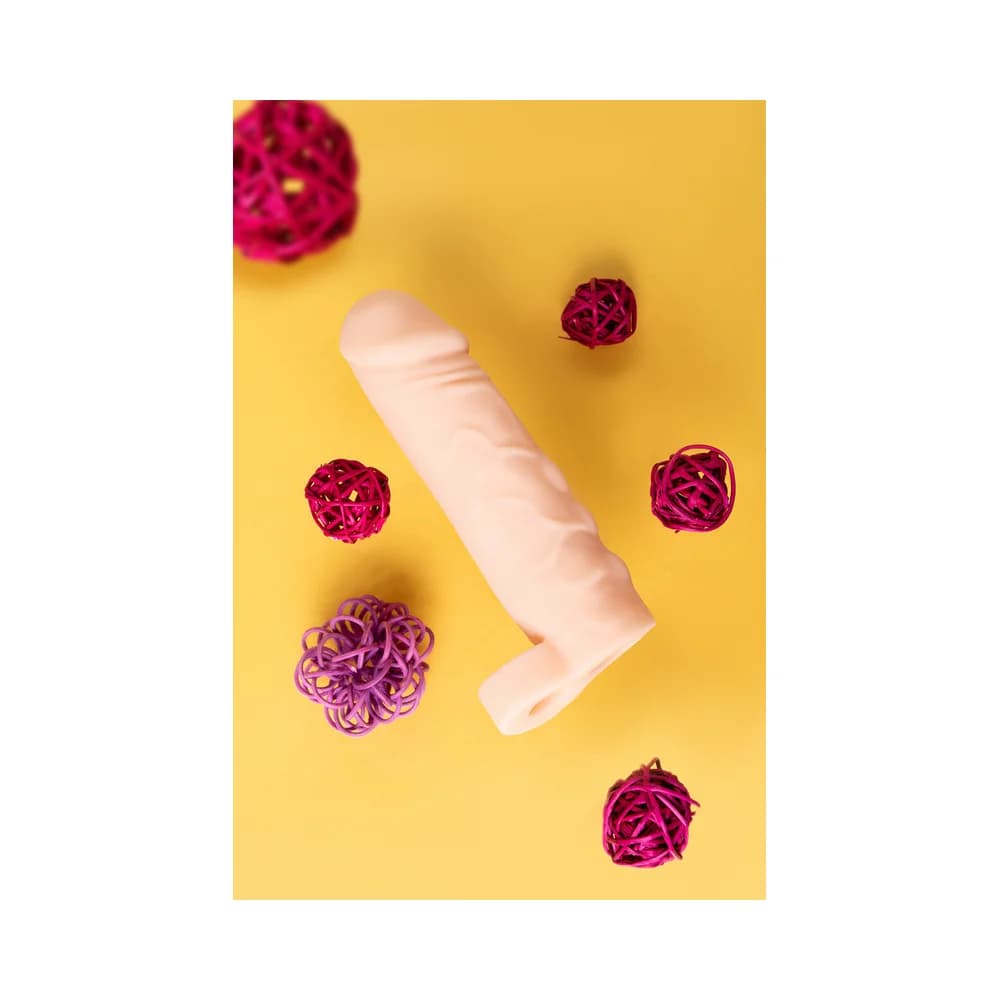 XLover by TOYFA Gerçekçi Dokulu 16 cm Uzatıcı ve Kalınlaştırıcı Penis Kılıfı thumbnail 9