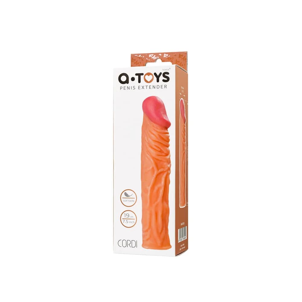 A-Toys by TOYFA SoftSkin Gerçekçi Hisli Ten Rengi Penis Kılıfı 19,5 cm thumbnail 3