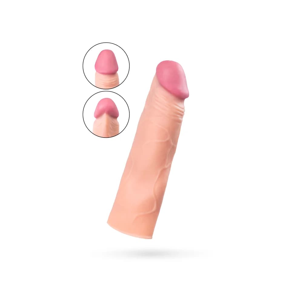 A-Toys by TOYFA SoftSkin 16,5 cm Ten Rengi Penis Kılıfı ve Uzatıcı thumbnail 3
