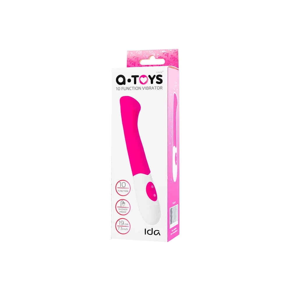 A-Toys by TOYFA Ida 19 cm Tıbbi Silikonlu G Noktası Uyarıcı Vibratör - Pembe thumbnail 5