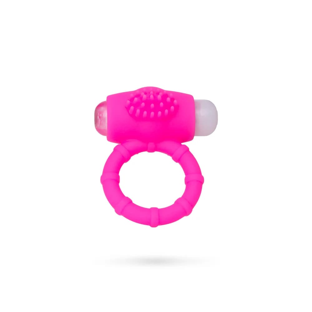 A-Toys by TOYFA Nevy Titreşimli Silikon Penis Halkası Pembe 2.5 cm thumbnail 2