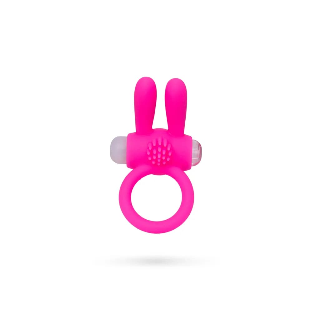A-Toys by TOYFA Rabbi Titreşimli Pembe Silikon Penis Halkası 2.5 cm thumbnail 2