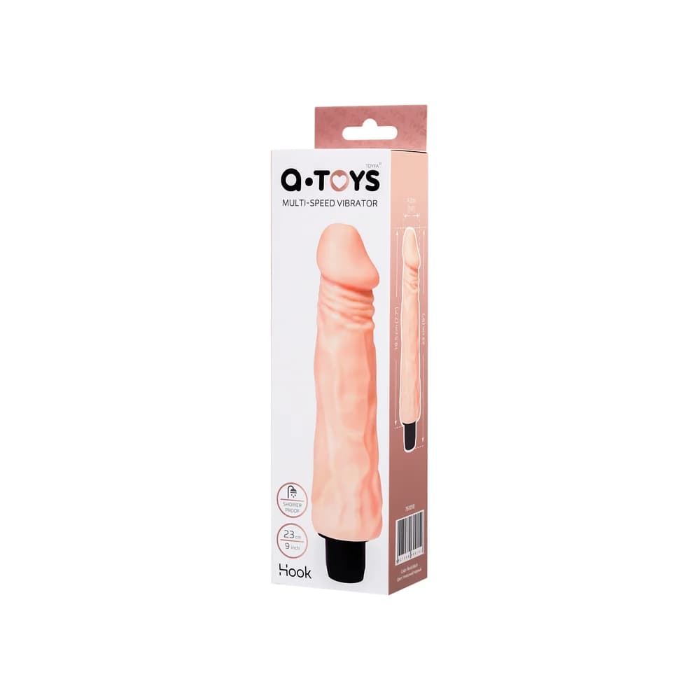 A-Toys by TOYFA Hook 23 cm Gerçekçi TPE Dildo - Ten Rengi thumbnail 3