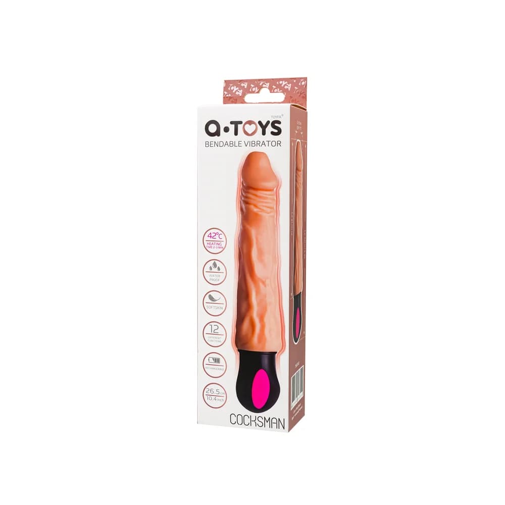 A-Toys by TOYFA Cocksman Isıtmalı Realistik TPE Vibratör Ten 26.5 cm thumbnail 8