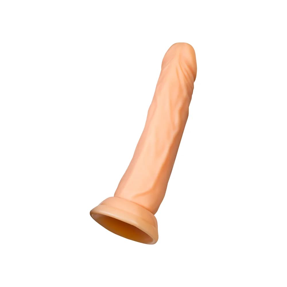 A-Toys by TOYFA 20 cm Realistik Vantuzlu TPE Dildo - Ten Rengi thumbnail 4