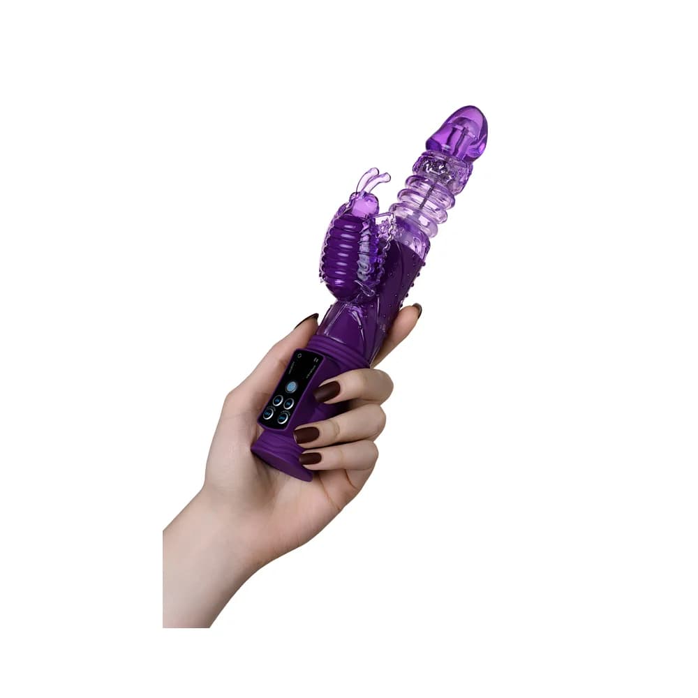 A-Toys by TOYFA High-Tech Rotasyonlu ve Klitoral Uyarıcı Mor Vibratör 23 cm thumbnail 9