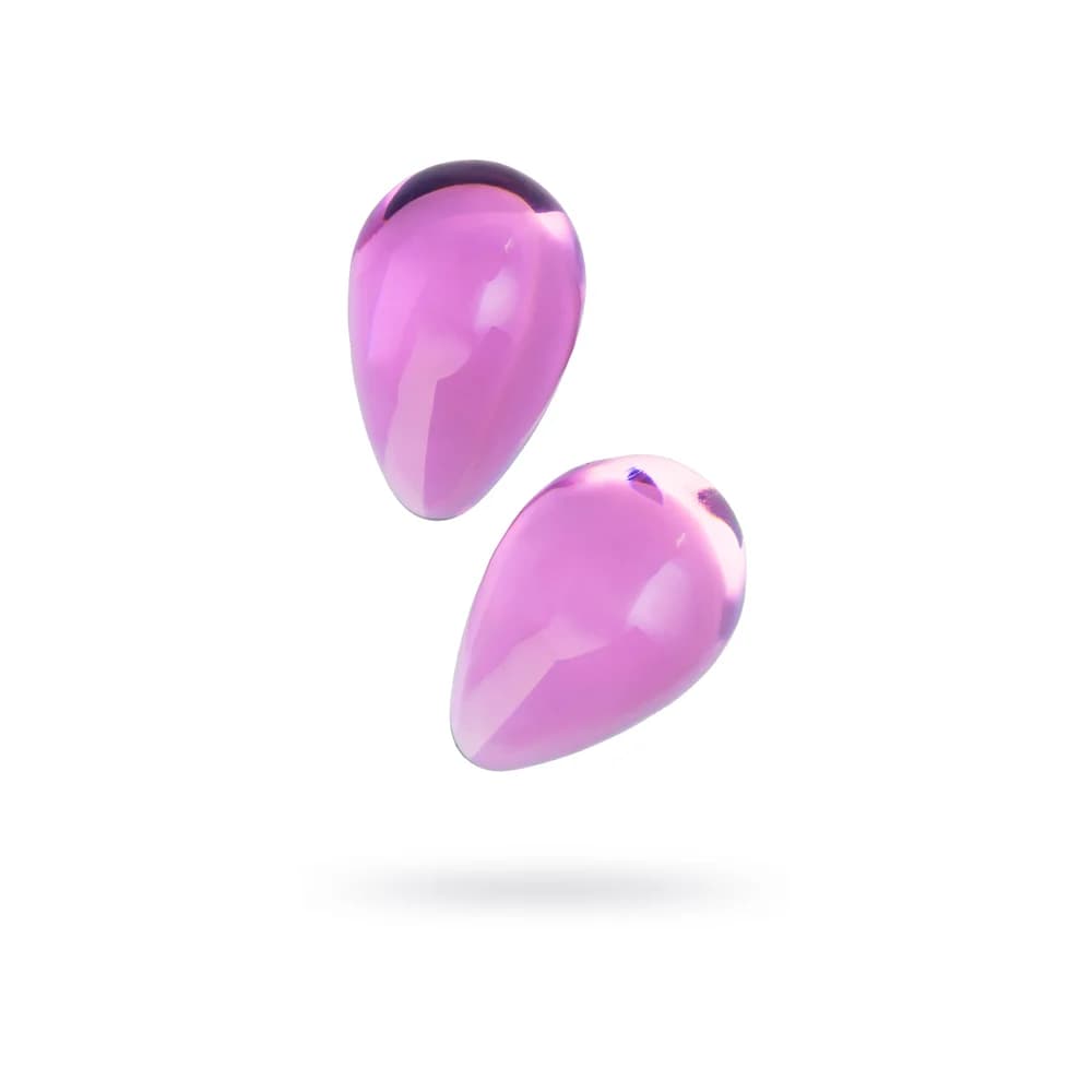 Sexus Glass Pembe Cam Vajinal Top ve Egzersiz Ağırlığı 2.7 cm