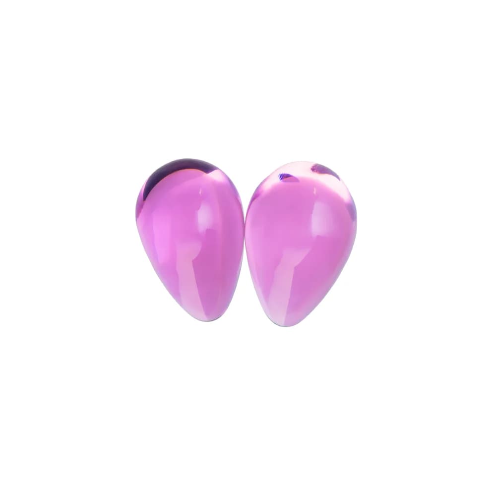 Sexus Glass Pembe Cam Vajinal Top ve Egzersiz Ağırlığı 2.7 cm thumbnail 2