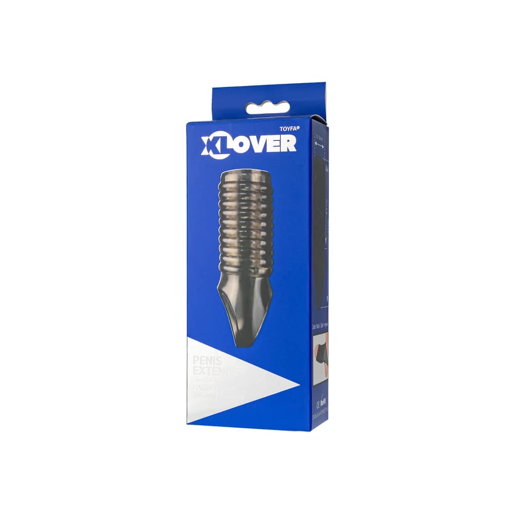Xlover by ToyFa TPE Siyah Şeffaf Boyut Arttırıcı Penis Kılıfı 11 cm thumbnail 4