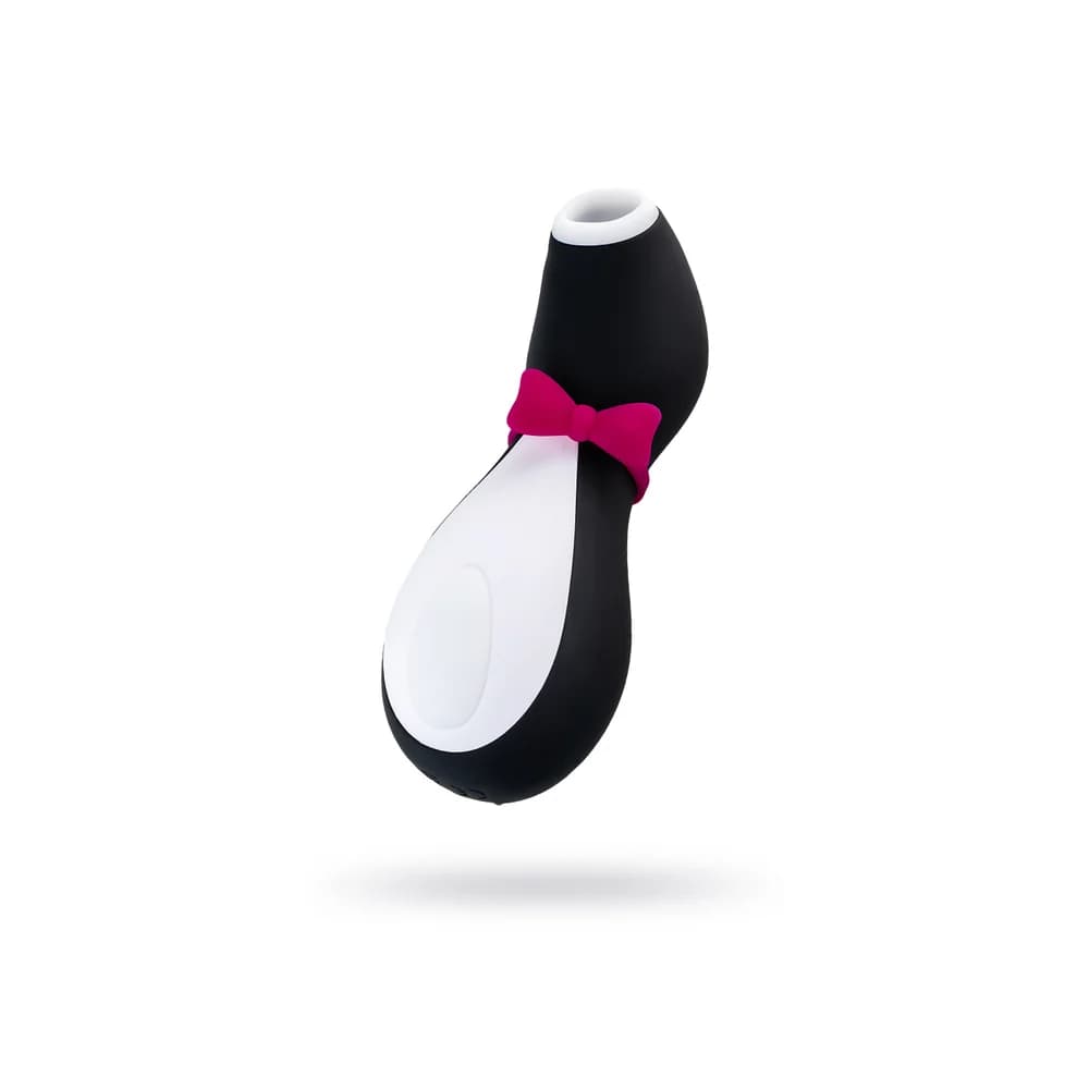 Satisfyer Penguin Vakumlu Klitoris Uyarıcı Vibratör, Siyah, 11.5 cm