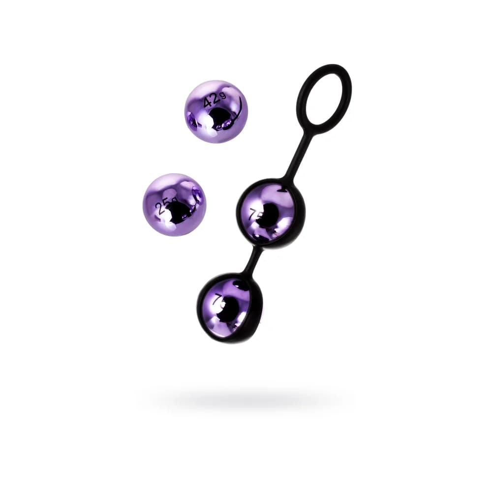 A-Toys by TOYFA Vender Mor ABS Plastik Kegel Egzersiz Vajinal Topu 14,6 cm