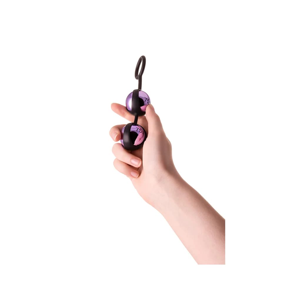 A-Toys by TOYFA Vender Mor ABS Plastik Kegel Egzersiz Vajinal Topu 14,6 cm thumbnail 6