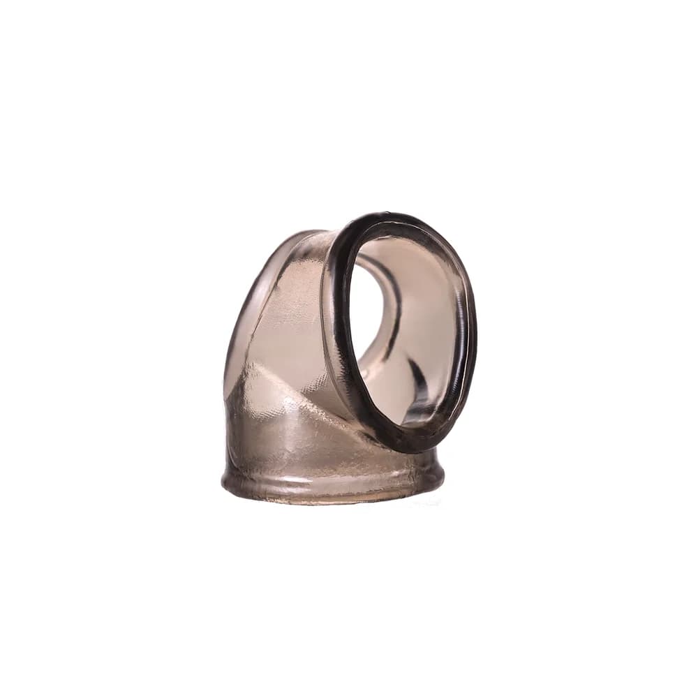 XLover by Toyfa TPE Siyah Esnek Penis ve Skrotum Montaj Halkası 3.5 cm thumbnail 4