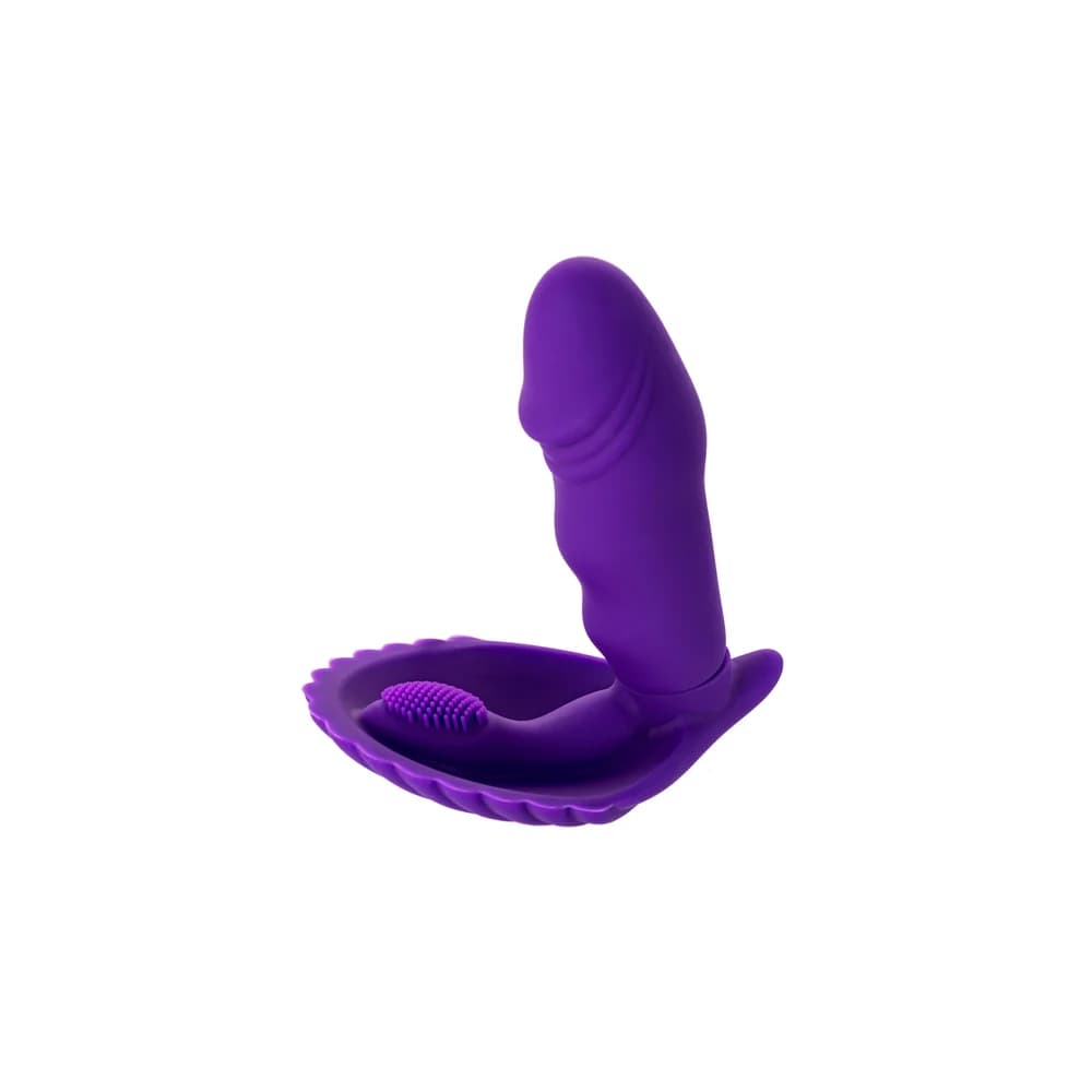 A-Toys by TOYFA Klitoral Uyarıcı Silikon Vibratör - 12 cm Mor thumbnail 2