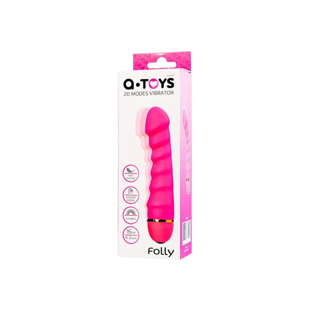A-Toys by TOYFA Silikon G Noktası Uyarıcı 16 cm Pembe Vibratör thumbnail 7