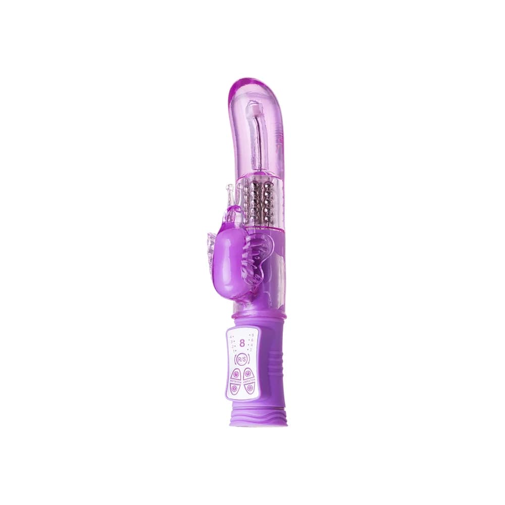 A-Toys by TOYFA High-Tech Rotasyonlu ve Klitoral Uyarıcılı Mor Vibratör 22,4 cm thumbnail 2