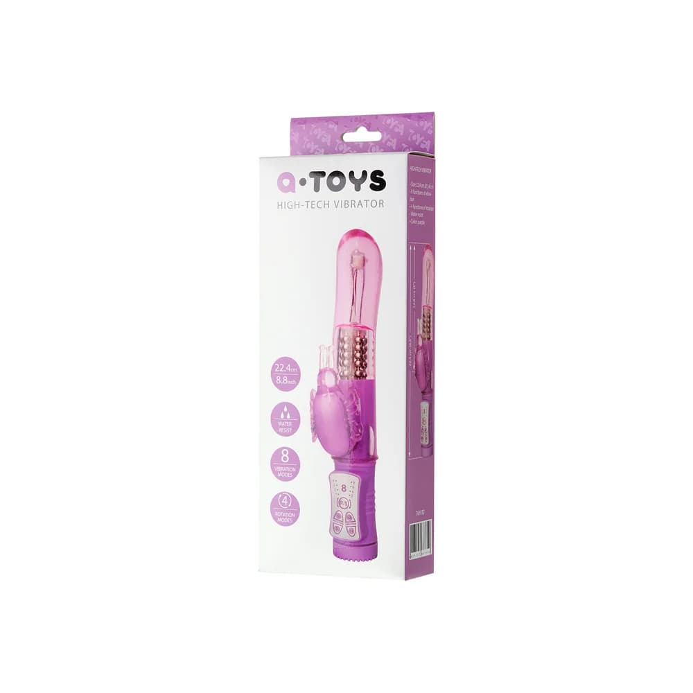 A-Toys by TOYFA High-Tech Rotasyonlu ve Klitoral Uyarıcılı Mor Vibratör 22,4 cm thumbnail 7