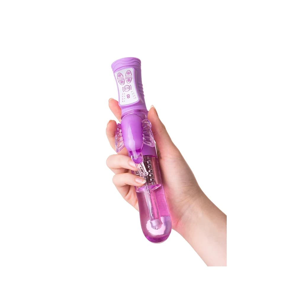 A-Toys by TOYFA High-Tech Rotasyonlu ve Klitoral Uyarıcılı Mor Vibratör 22,4 cm thumbnail 9