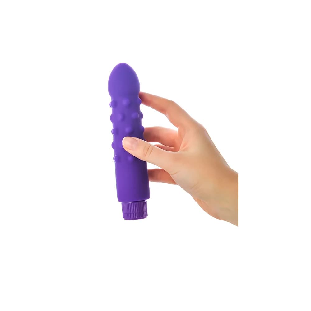 A-Toys by TOYFA 17 cm Silikon Güçlü Titreşimli Mor Vibratör thumbnail 5