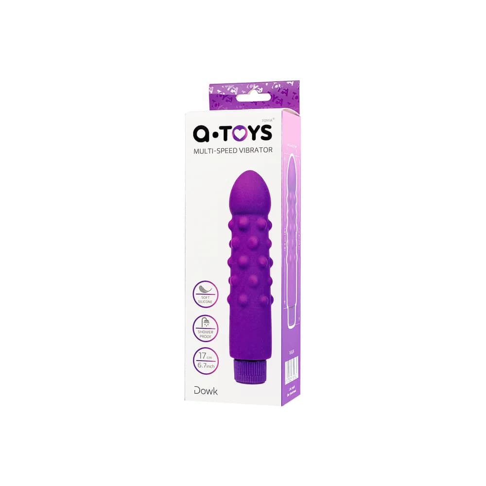 A-Toys by TOYFA 17 cm Silikon Güçlü Titreşimli Mor Vibratör thumbnail 6