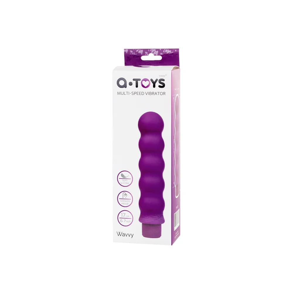 A-Toys by TOYFA Mor 17 cm Silikon Güçlü Titreşimli Vibratör thumbnail 5