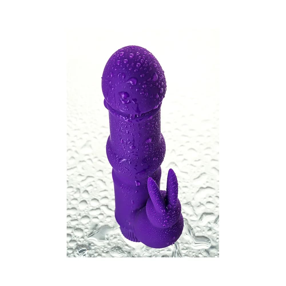 A-Toys by TOYFA 18 cm Ergonomik Silikon Vibratör - Mor thumbnail 14