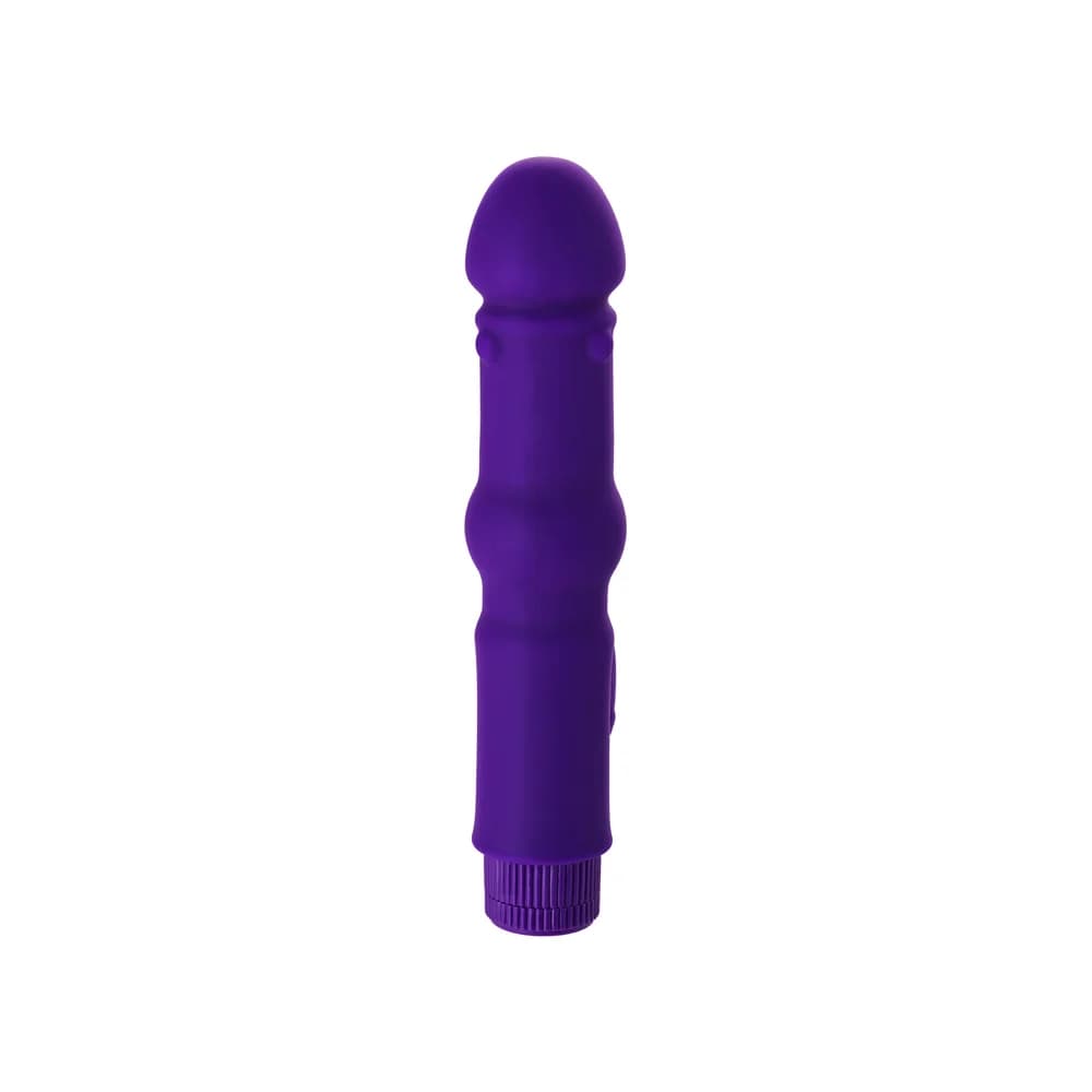 A-Toys by TOYFA 18 cm Ergonomik Silikon Vibratör - Mor thumbnail 6