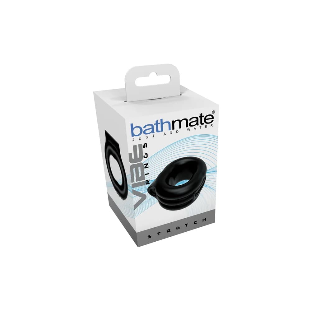 Bathmate Stretch Siyah USB Şarjlı Titreşimli Çift Etkili Penis Halkası 5 cm thumbnail 5
