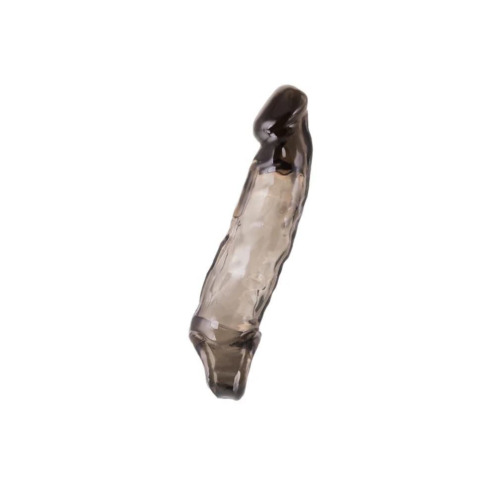 XLover by Toyfa Siyah TPE Boyut Arttırıcı ve Geciktirici Penis Kılıfı 19.5 cm thumbnail 2