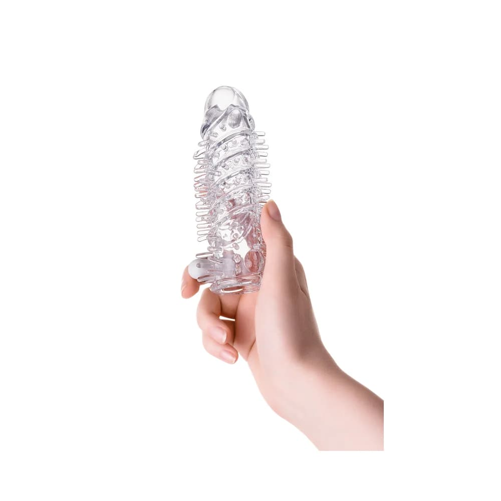 A-Toys by TOYFA Fril Şeffaf TPR Penis Kılıfı 13.4 cm thumbnail 3