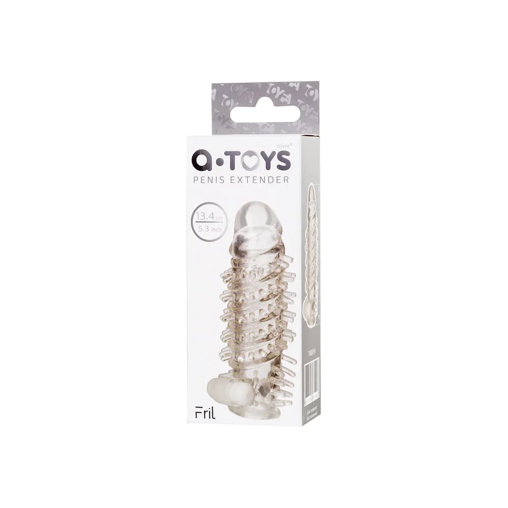 A-Toys by TOYFA Fril Şeffaf TPR Penis Kılıfı 13.4 cm thumbnail 4