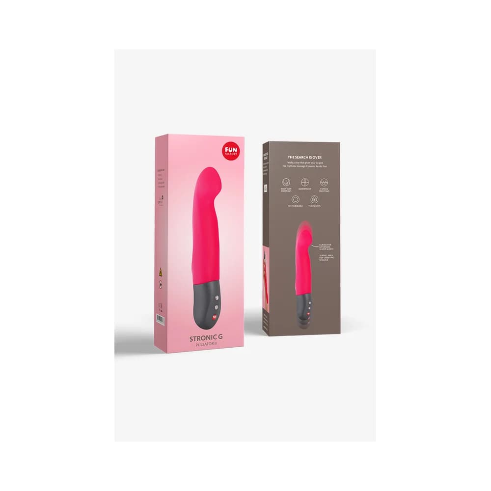 Fun Factory Stronic G Pulsatör Silikon Pembe 20.8 cm Titreşimli G-Noktası Masaj Aleti thumbnail 5