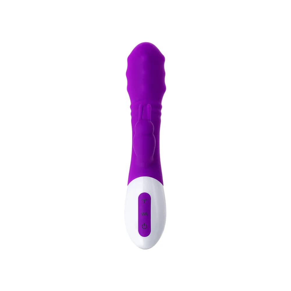 Jos Taty 12 Boncuklu Mor Silikon Klitoral Uyarıcı ve Masaj Vibratörü 21.5 cm thumbnail 2