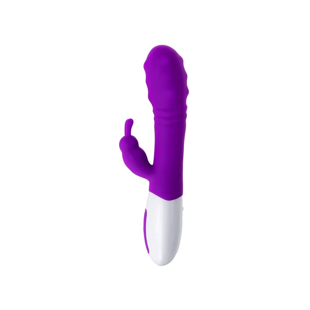 Jos Taty 12 Boncuklu Mor Silikon Klitoral Uyarıcı ve Masaj Vibratörü 21.5 cm thumbnail 4