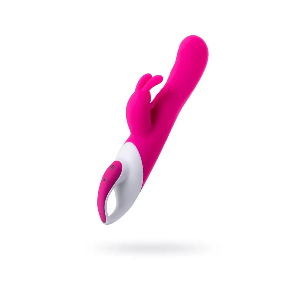Jos Elly Isıtmalı ve Çift Motorlu G Noktası Klitoral Vibratör Pembe 21.5 cm