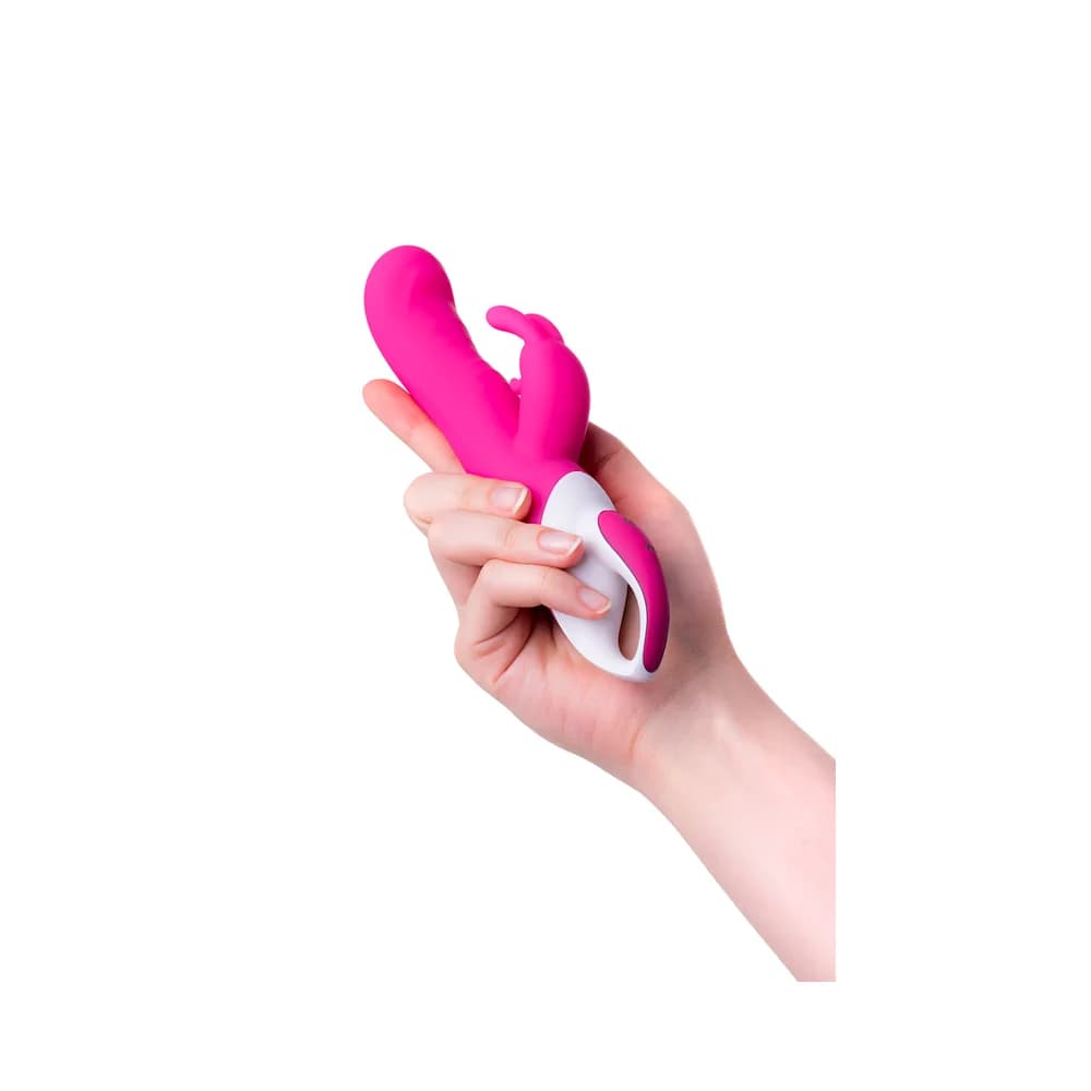 Jos Elly Isıtmalı ve Çift Motorlu G Noktası Klitoral Vibratör Pembe 21.5 cm thumbnail 10