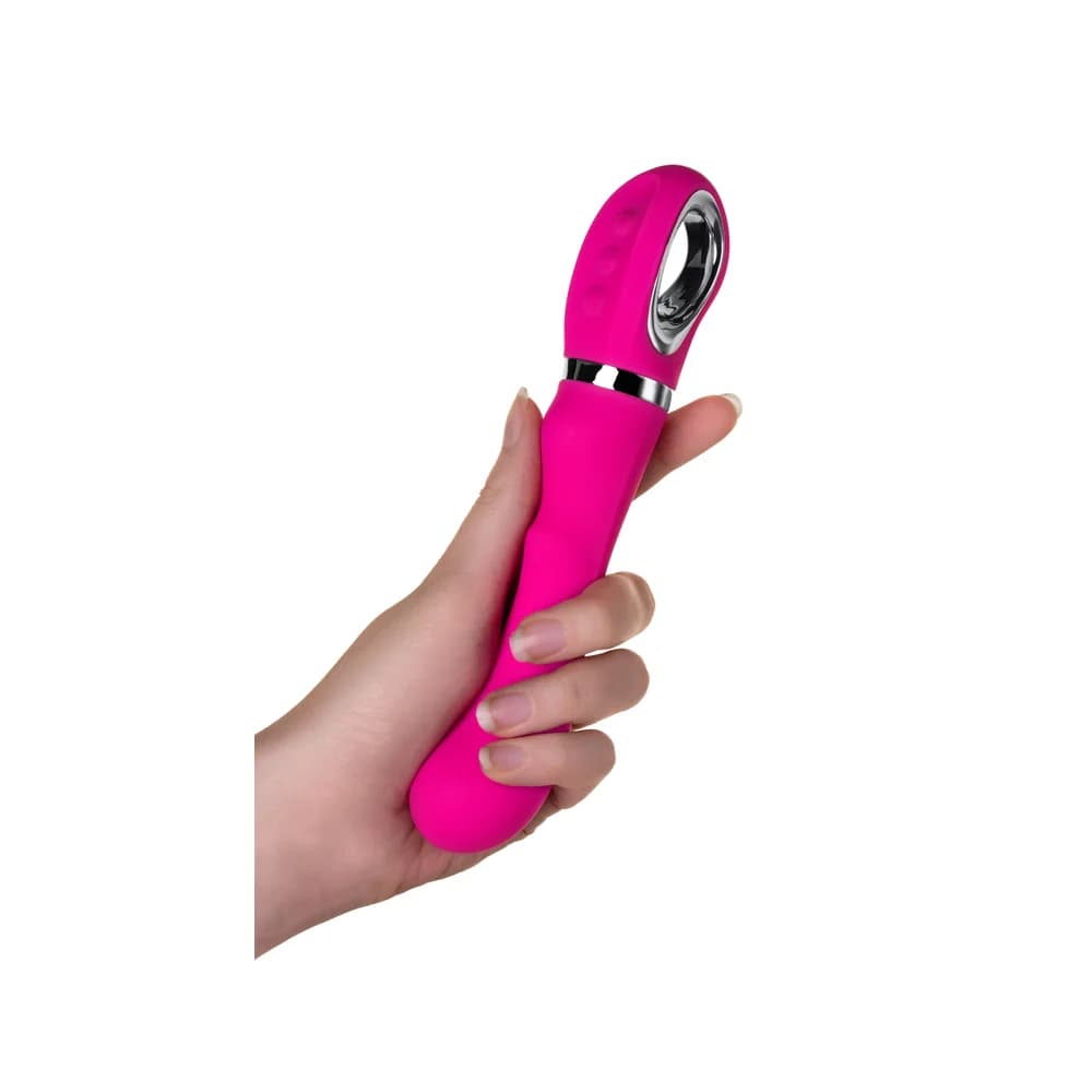 Jos Pilo WOW Modlu Silikon Pembe 20 cm G-Noktası Vibratör thumbnail 6