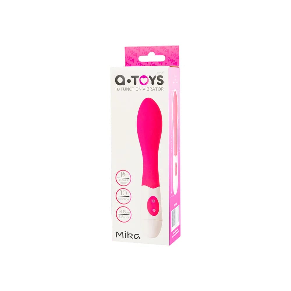 A-Toys by TOYFA Mika 10 Fonksiyonlu Anatomik Silikon Vibratör - Pembe thumbnail 6